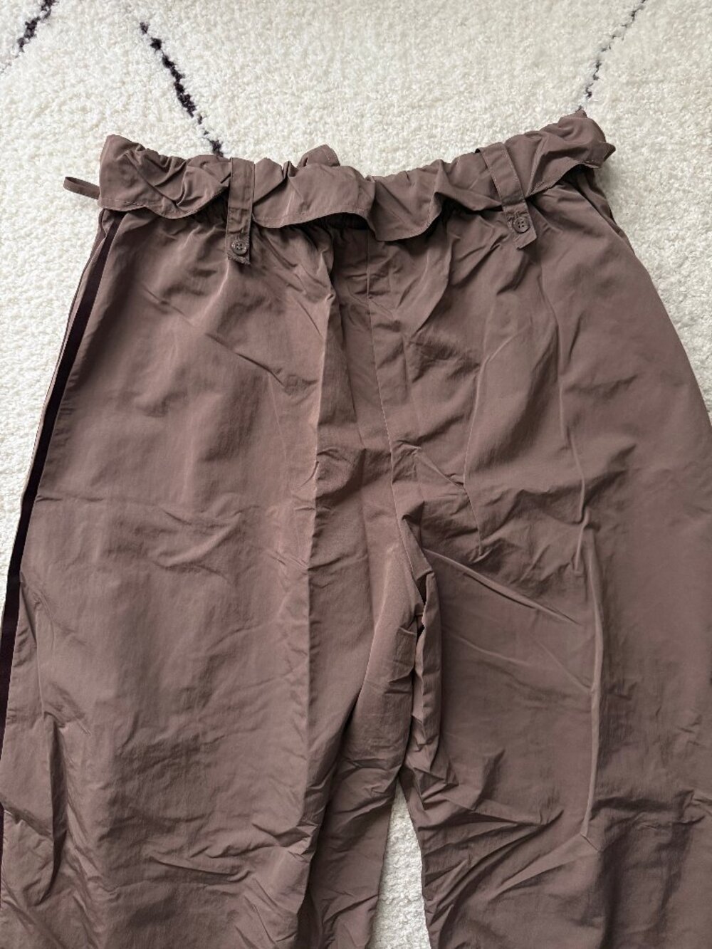 adidas originals women's brown 'curved pants' waistband detail BNWT size M, L - Picture 16 of 16